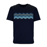 Moda Bandidos Line Zig Navy Bar T-Shirt Junior T Shirts Moda Bandidos